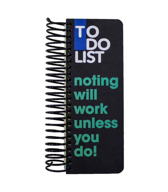 دفتر سیمی TO-DO دات نوت 120 برگ طرح noting will work unless you do