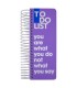 دفتر سیمی TO-DO دات نوت 120 برگ طرح you are what you do not what you say