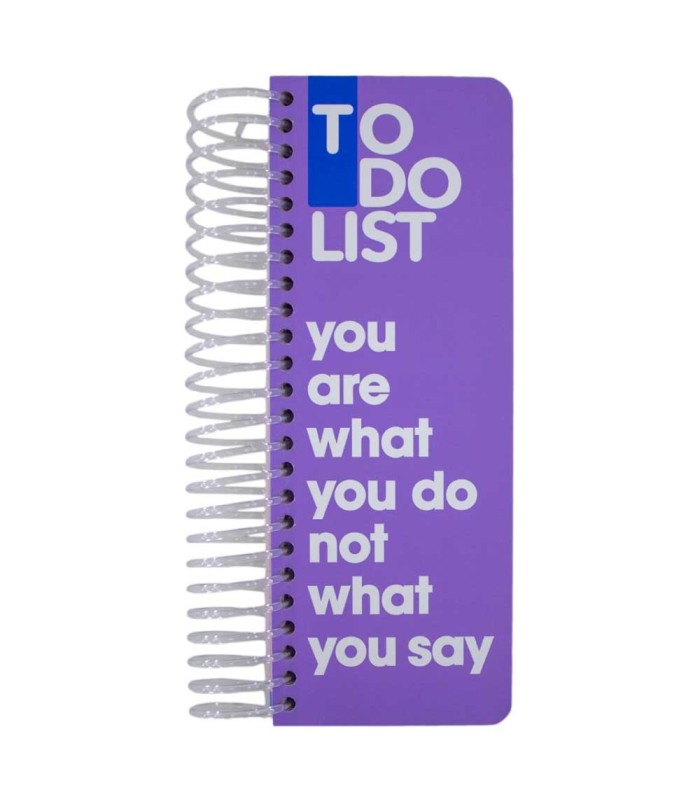 دفتر سیمی TO-DO دات نوت 120 برگ طرح you are what you do not what you say
