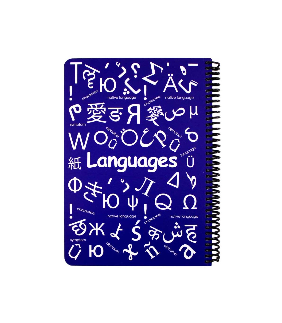 دفتر سیمی زبان(انگلیسی، فارسی، عربی و ...) دات نوت 100 برگ