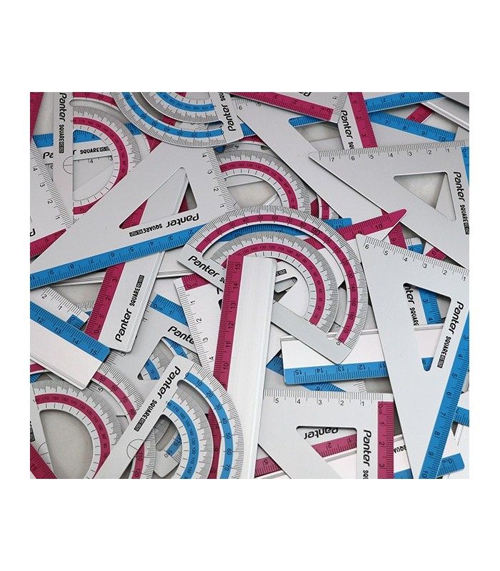 ست 4 تکه خط کش فلزی Square پنتر
