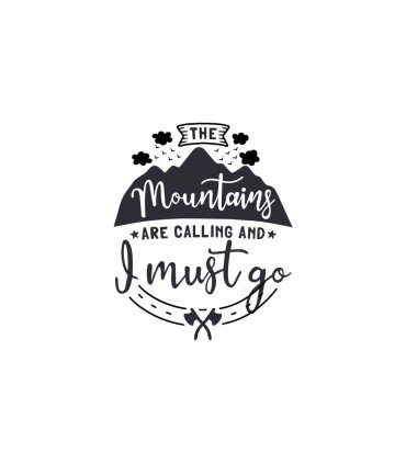 استیکر طرح Mountains are calling nad ...