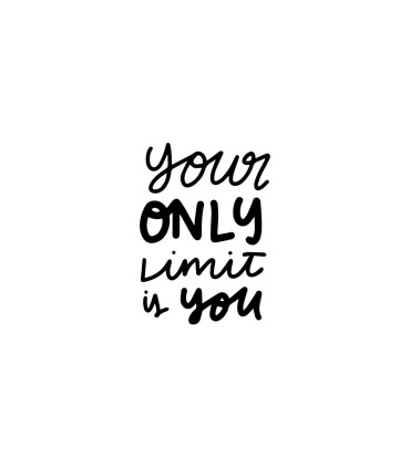 استیکر طرح your only limit is you