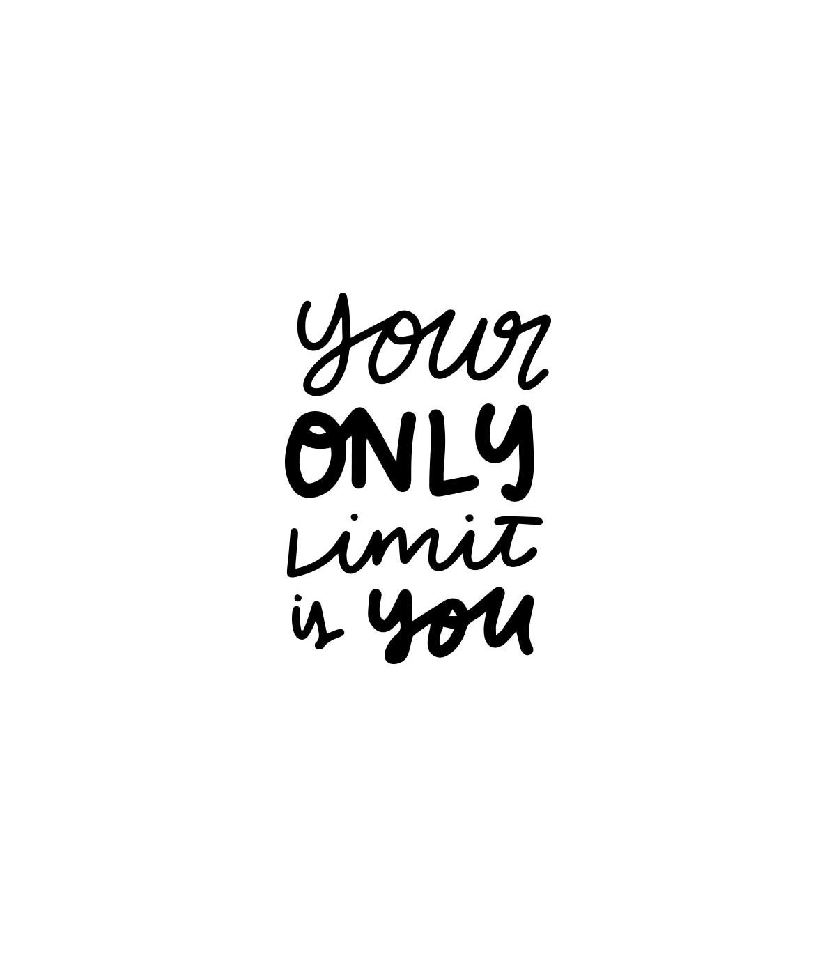 استیکر طرح your only limit is you