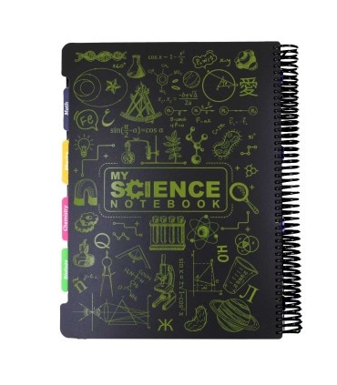 دفتر سیمی 160 برگ دات نوت مدل my science- سایز رحلی