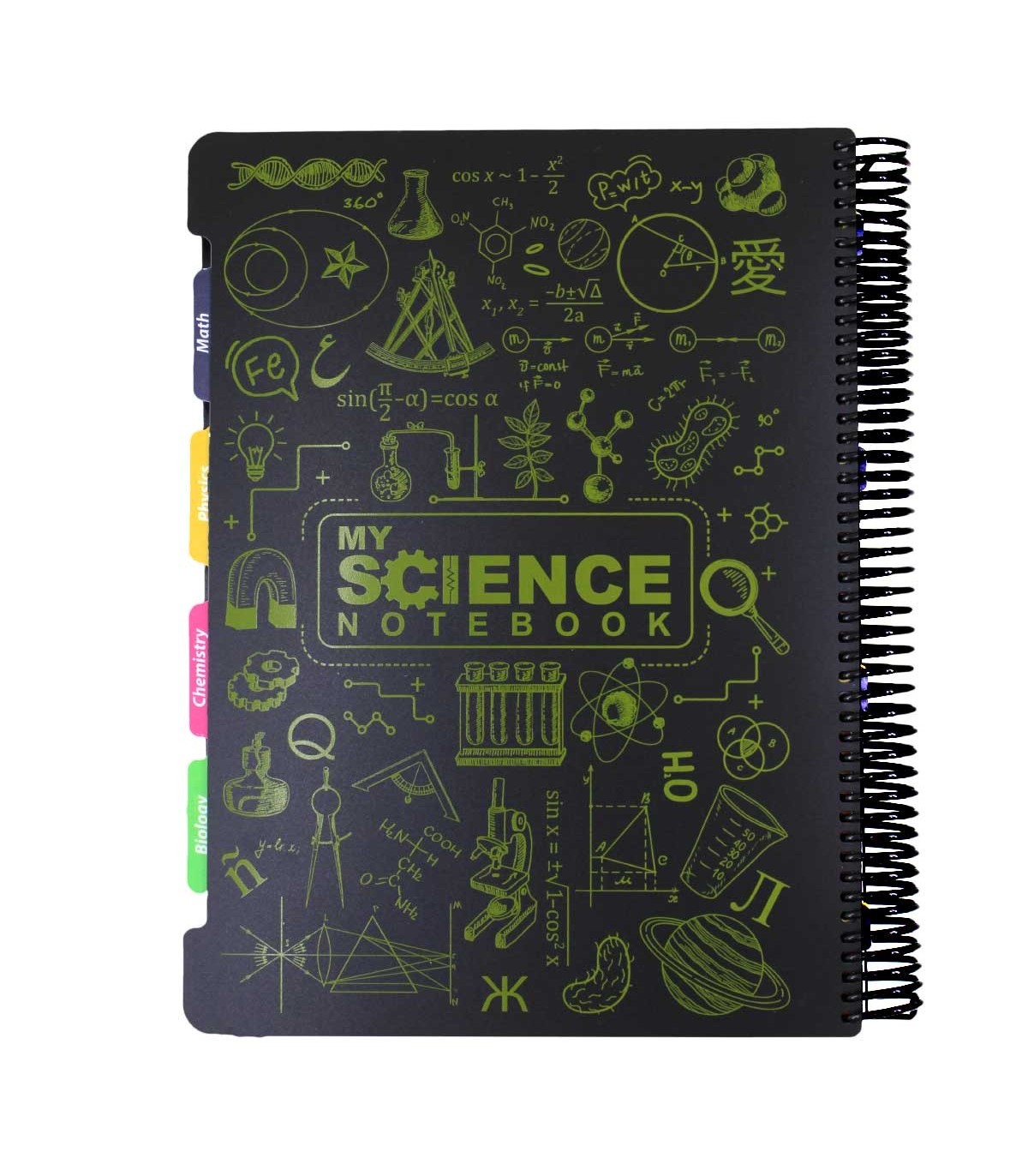 دفتر سیمی 160 برگ دات نوت مدل my science- سایز رحلی