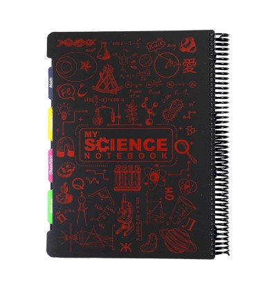 دفتر سیمی 160 برگ دات نوت مدل my science- سایز رحلی