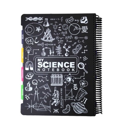 دفتر سیمی 160 برگ دات نوت مدل my science- سایز رحلی
