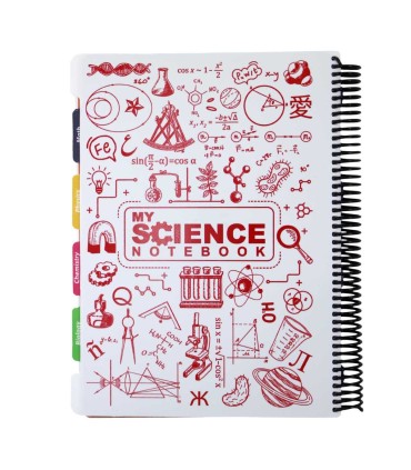 دفتر سیمی 160 برگ دات نوت مدل my science- سایز رحلی