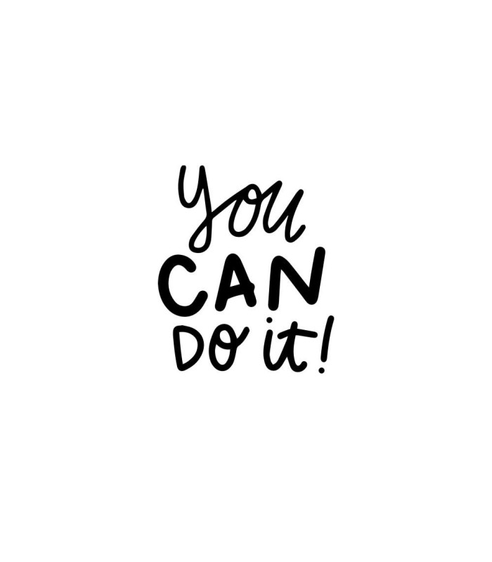 استیکر طرح you can do it