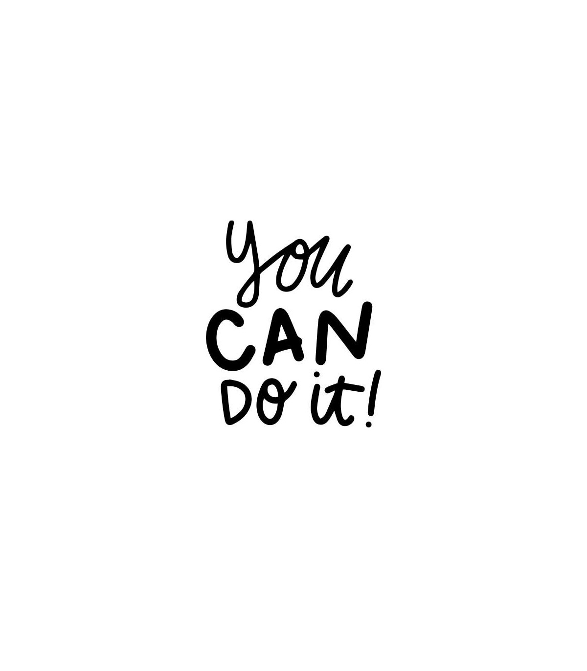 استیکر طرح you can do it