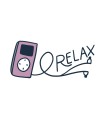 استیکر طرح Relax