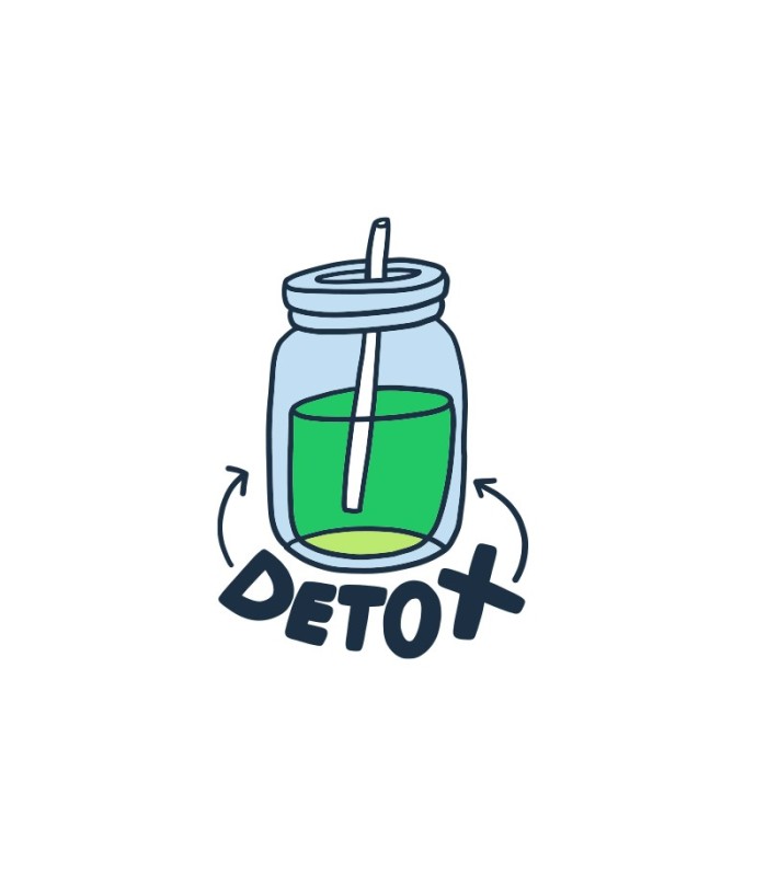 خرید اینترنتی استیکر طرح Detox