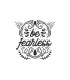 خرید اینترنتی استیکر طرح be fearless