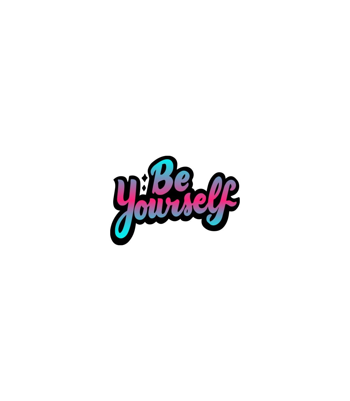 خرید اینترنتی استیکر طرح be yourself