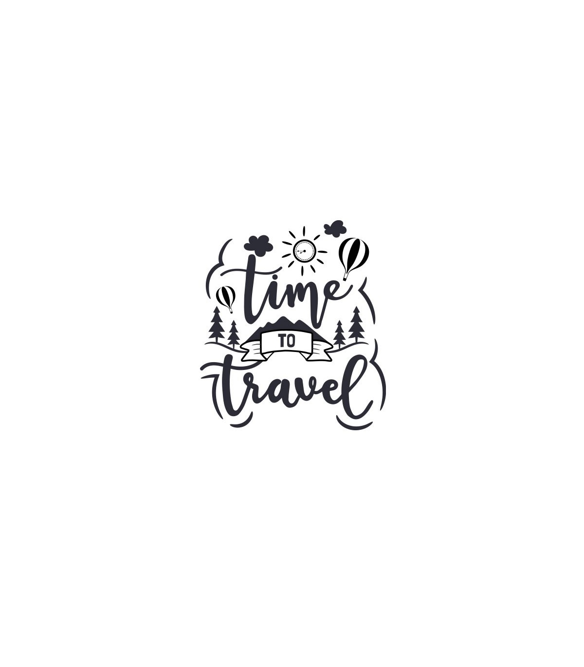 استیکر طرح time to travel