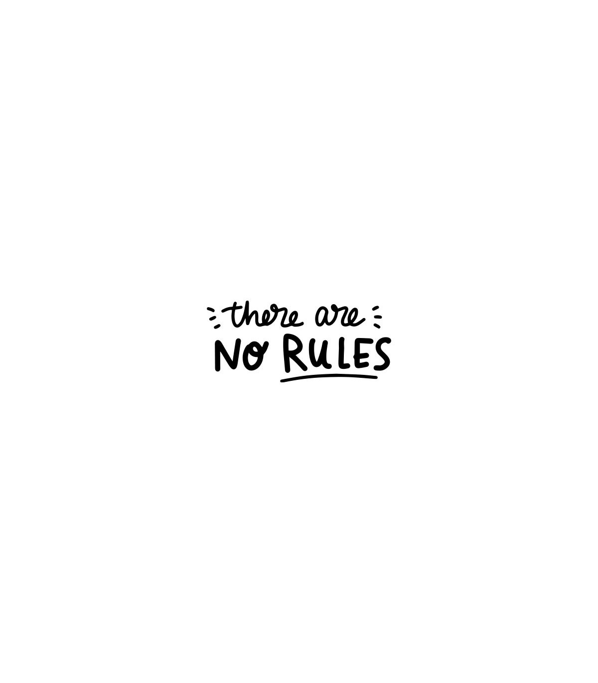 استیکر طرح there are no rules