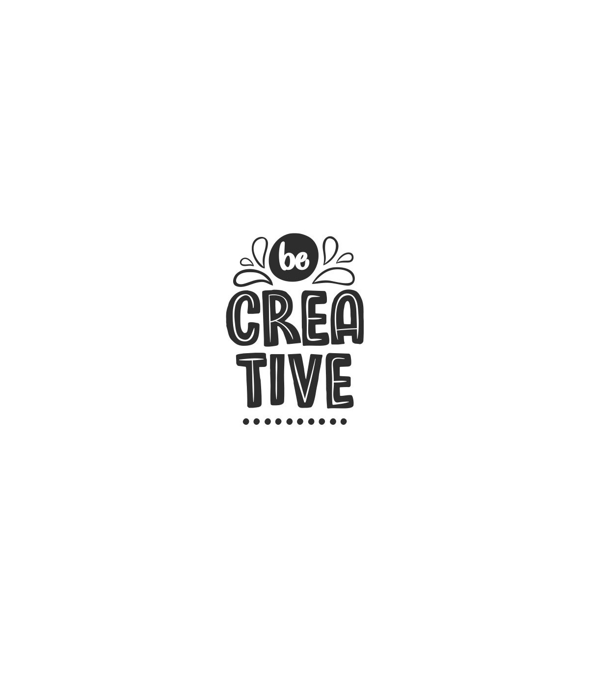 استیکر طرح be creative
