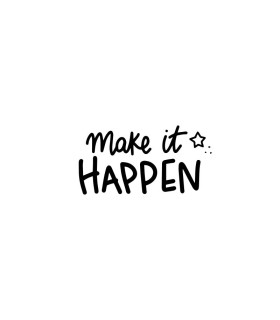 استیکر طرح make it happen