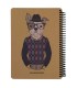 دفترچه سایز A6 سیمی 100 برگ دات نوت سری Coolanimals طرح اسپورت داگ