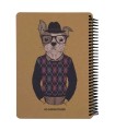 دفترچه سایز A5 سیمی 100 برگ دات نوت سری Coolanimals طرح اسپورت داگ 2