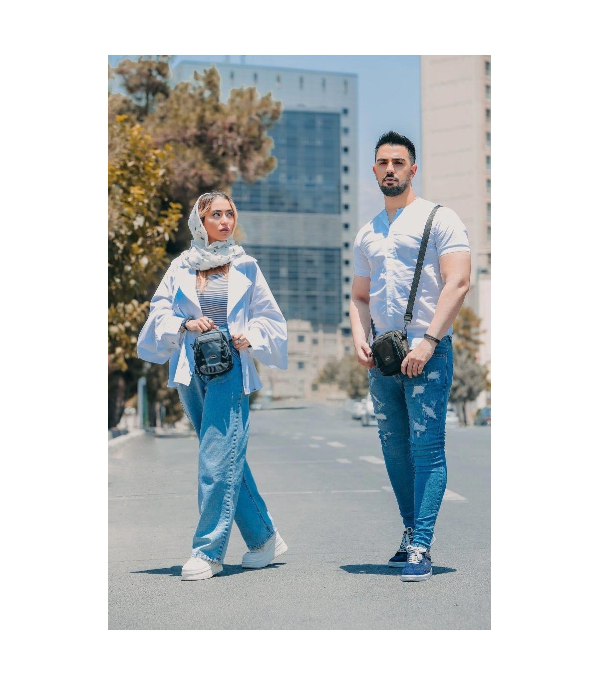 کیف رودوشی و کمری تنسر مدل تریپ کد 127