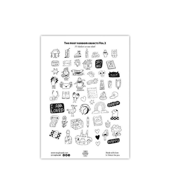 مجموعه استیکر The most random objects Vol.2