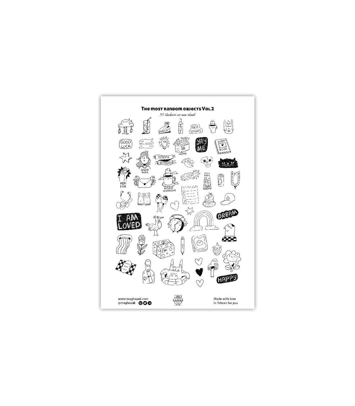 مجموعه استیکر The most random objects Vol.2