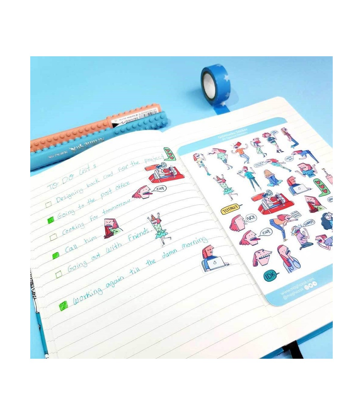 مجموعه استیکر ابله‌ها