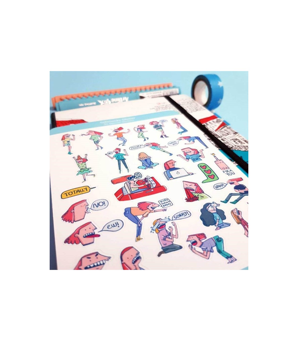 مجموعه استیکر ابله‌ها